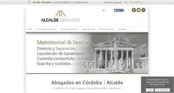 Desktop Screenshot of alcaldeabogados.es