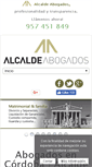 Mobile Screenshot of alcaldeabogados.es